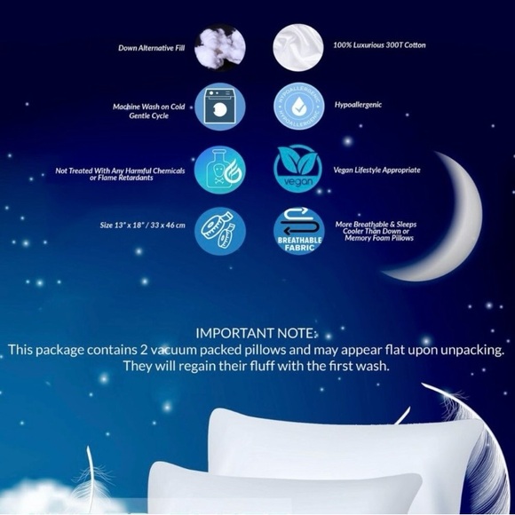 Kinder Fluff Toddler Pillows (NWT) - Picture 8 of 10